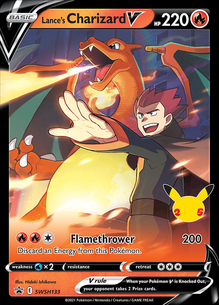 Lance's Charizard V (SWSH133) (Celebrations) [Sword & Shield