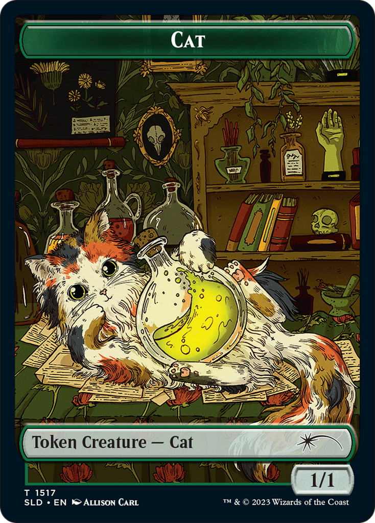 Dog // Cat Double-Sided Token [Secret Lair Commander Deck: Raining