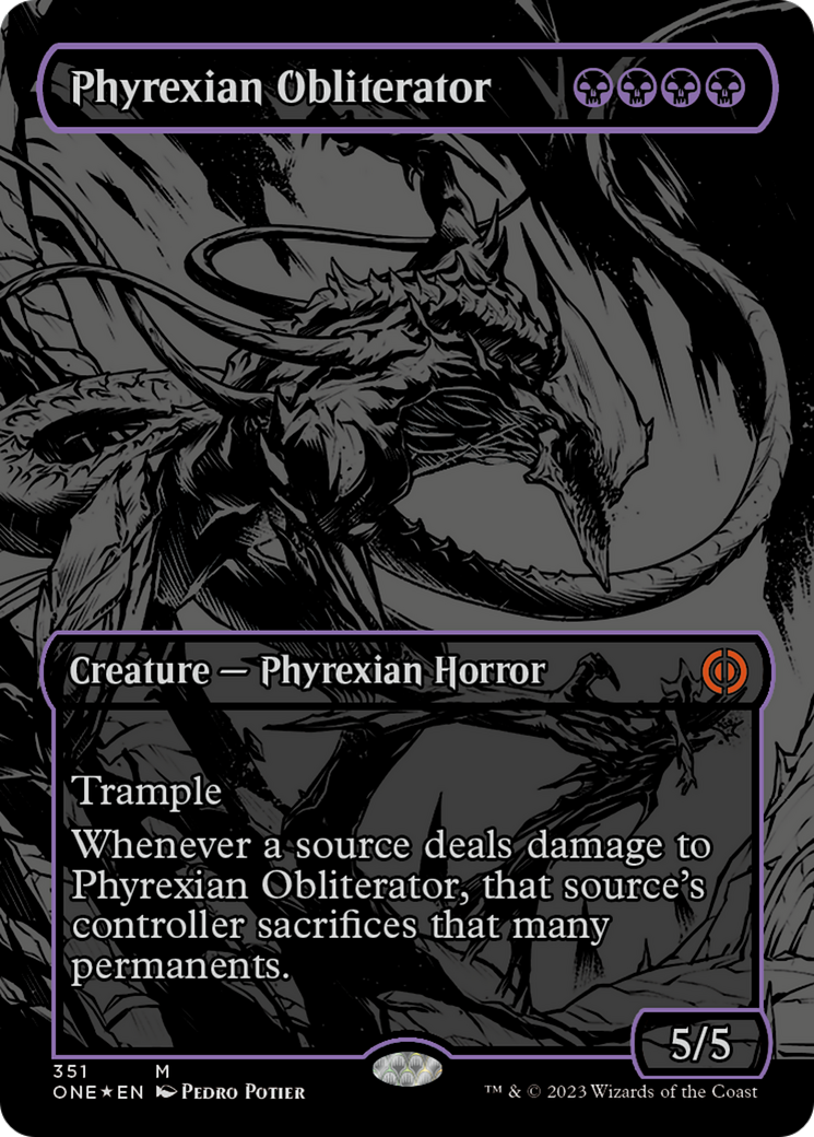 Phyrexian Obliterator (Oil Slick Raised Foil) [Phyrexia: All Will