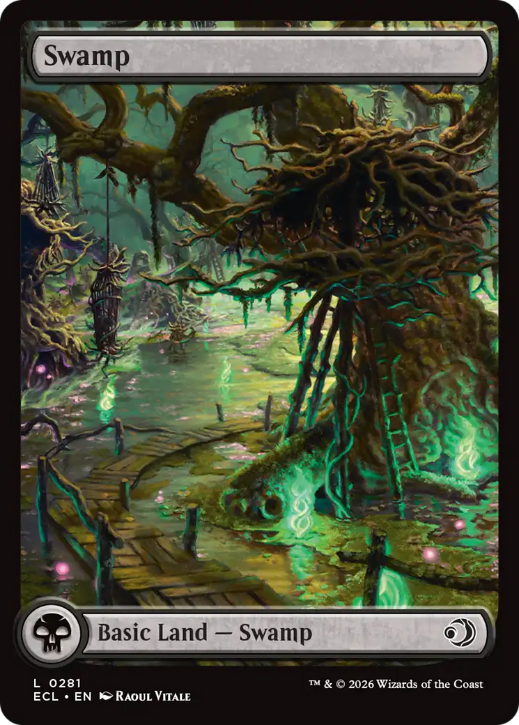 swamp card mtg Swamp (0281) [Lorwyn Eclipsed]