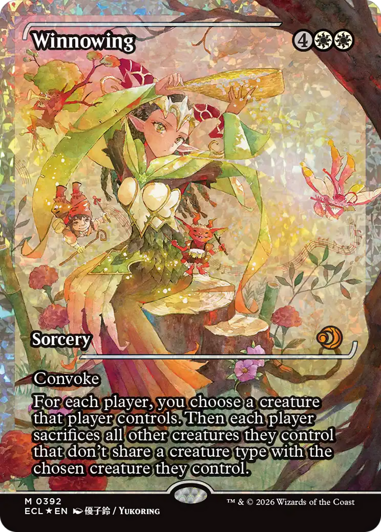 Winnowing (Showcase) (Fracture Foil) [Lorwyn Eclipsed] | Good