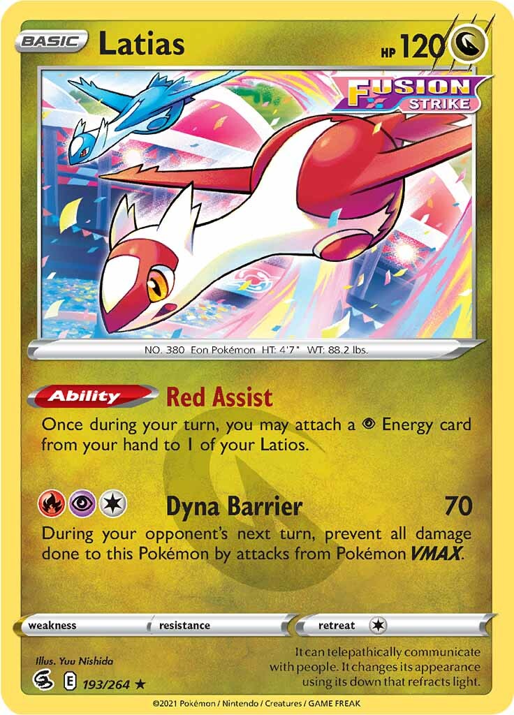 pokemon sword and shield fusion strike card value - & - - Grapploct Colorless Coil (30) During your next turn Latias (193/264) [Sword & Shield: