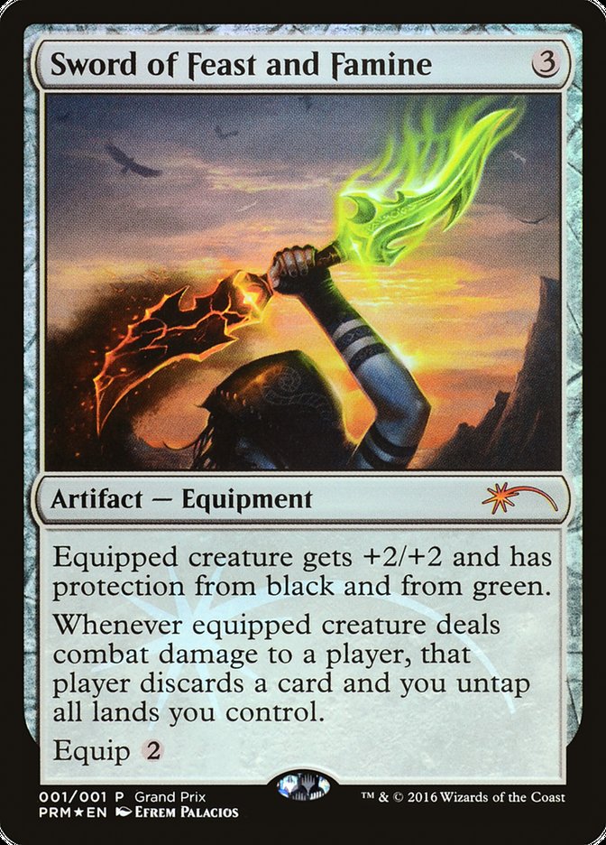 Sword of Feast and Famine [Grand Prix Promos] | Good Games TCG