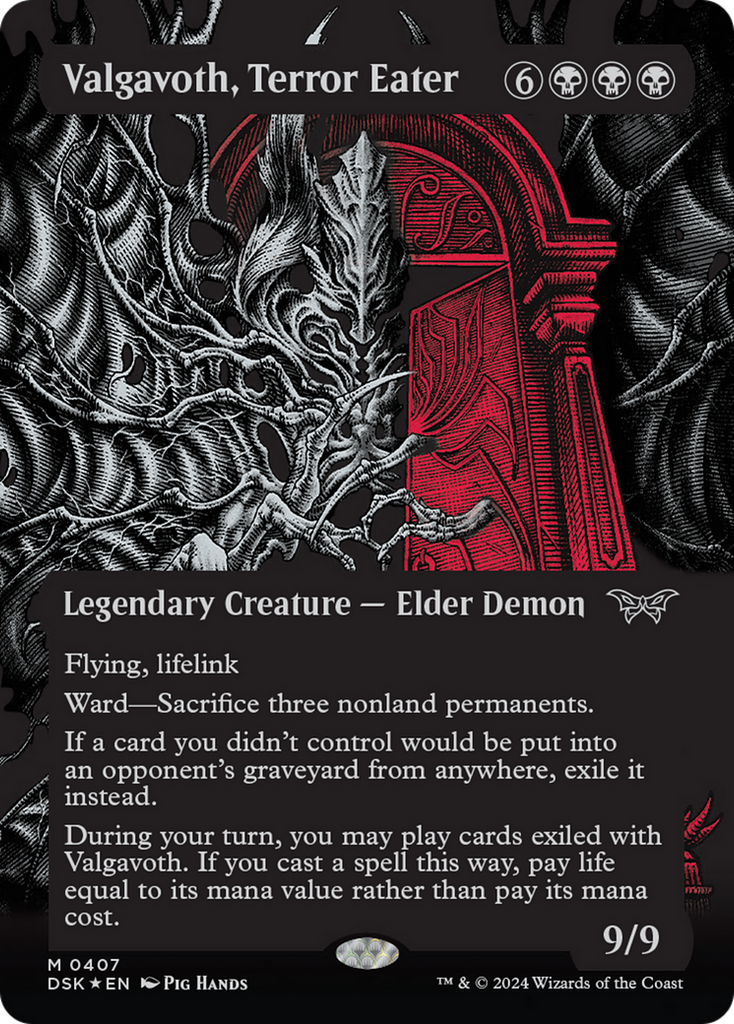 Valgavoth, Terror Eater (Showcase) (Textured) [Duskmourn: House of