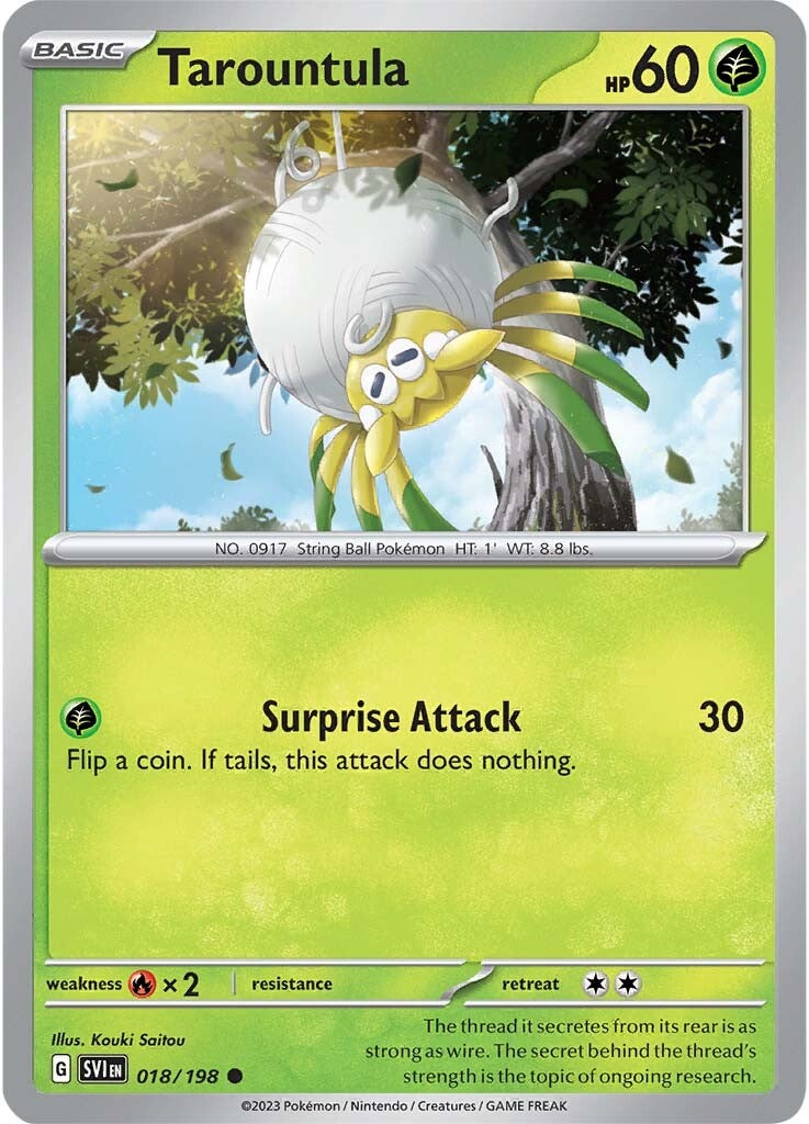 which pokemon set has 198 cards Miraidon ex - 081/198 - SV01: Scarlet & Violet Base style setup or your main portfolio Tarountula (018/198) [Scarlet & Violet: