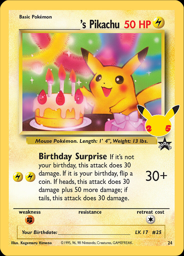 _____'s Pikachu (24) [Celebrations: 25th Anniversary - Classic