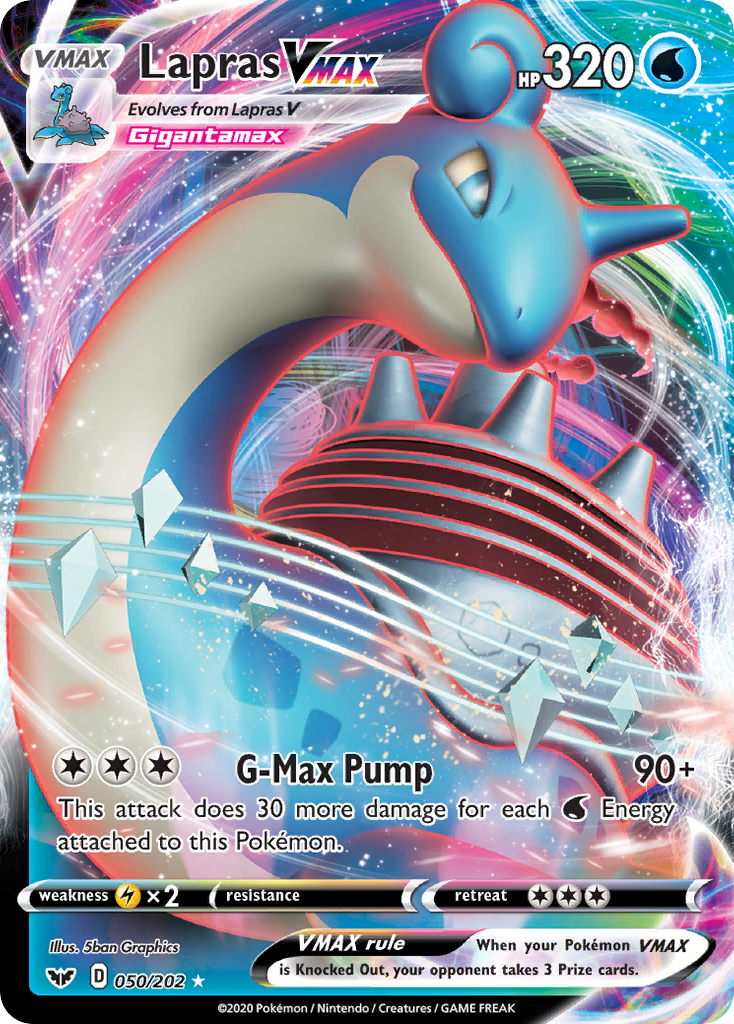 Lapras VMAX (050/202) [Sword Shield: Base Set]
