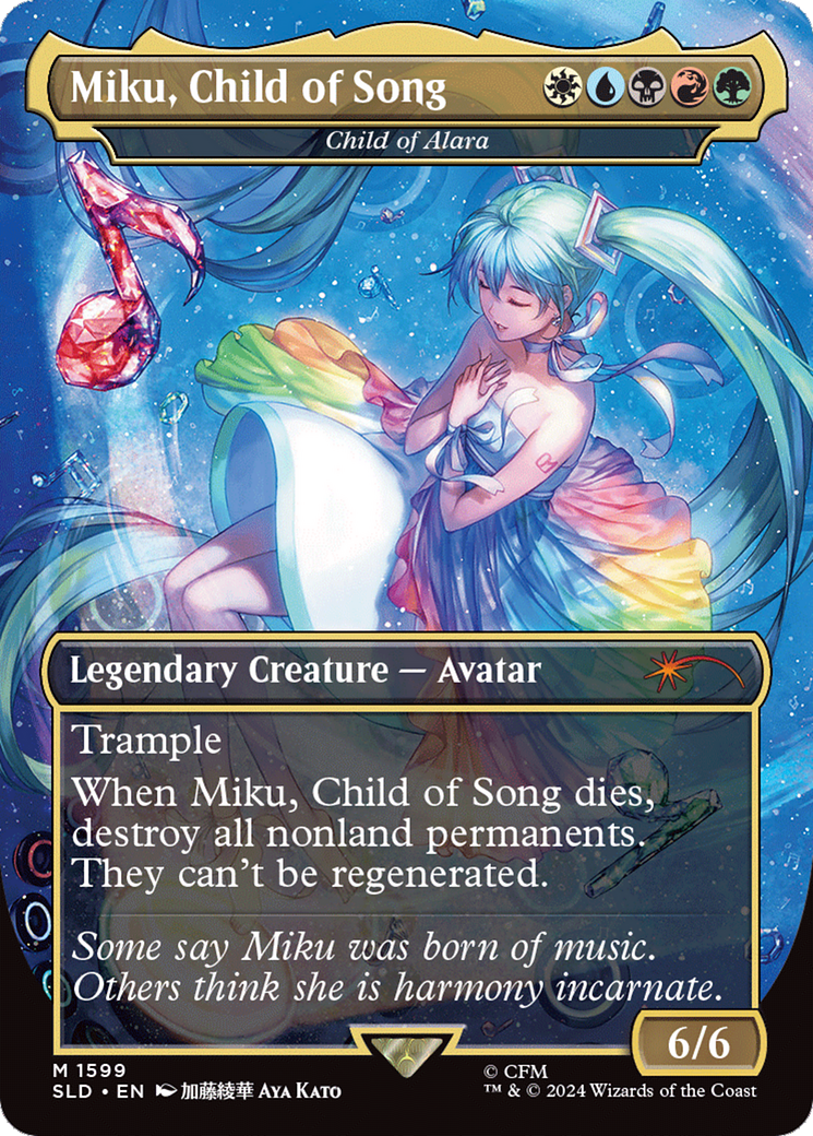 Miku, Child of Song - Child of Alara (Rainbow Foil) [Secret Lair