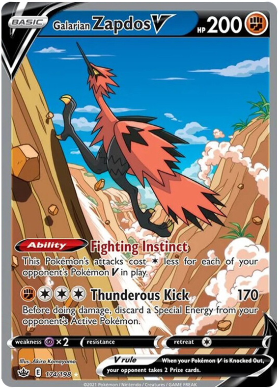 Galarian Zapdos V & Tyranitar V セット Amazon.com: Pokemon Crown Zenith Galarian Zapdos Tin Set (5