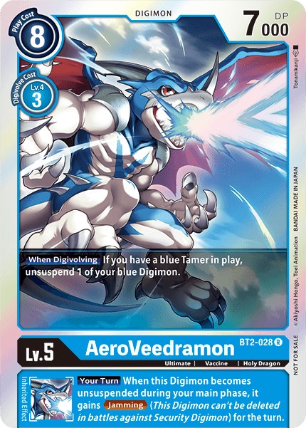 AeroVeedramon [BT2-028] (Battle of Omni Pre-Release) [Release - Main Image