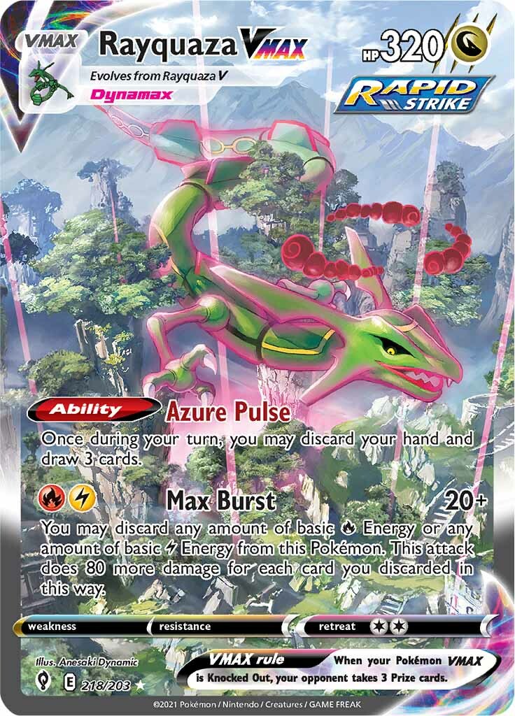 Rayquaza VMAX (218/203) [Sword & Shield: Evolving Skies] | Good