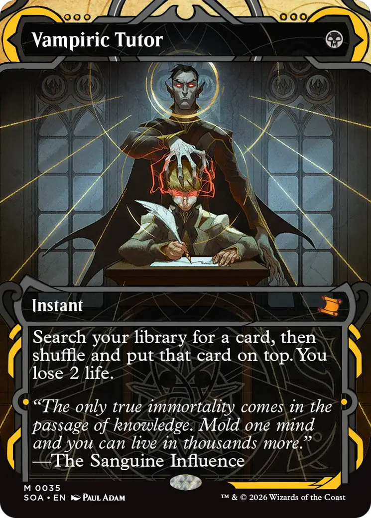 Vampire Ancient hearts 未開封 sealed mtg Vampiric Tutor [Secrets of Strixhaven: Mystical Archive] | Good