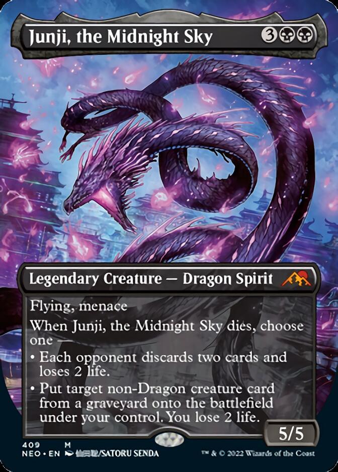 Junji, the Midnight Sky (Borderless Alternate Art) [Kamigawa: Neon