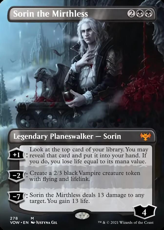 Sorin the Mirthless (Borderless) [Innistrad: Crimson Vow] | Good