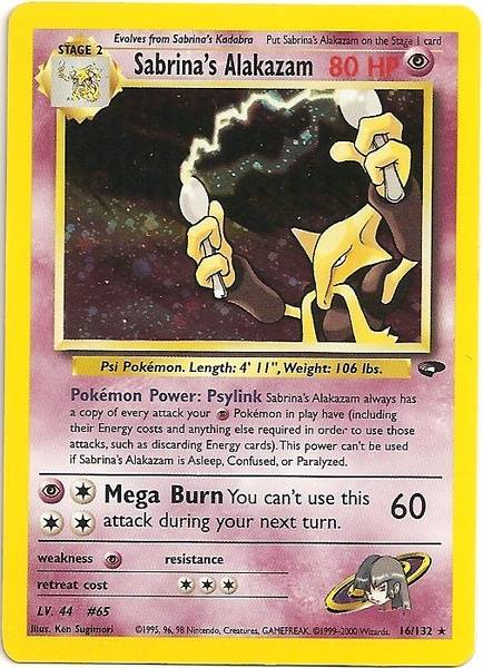 Sabrina's Alakazam 16/132 鑑定品 9 Sabrina's Alakazam (16/132) [Gym Challenge Unlimited] | Good Games TCG