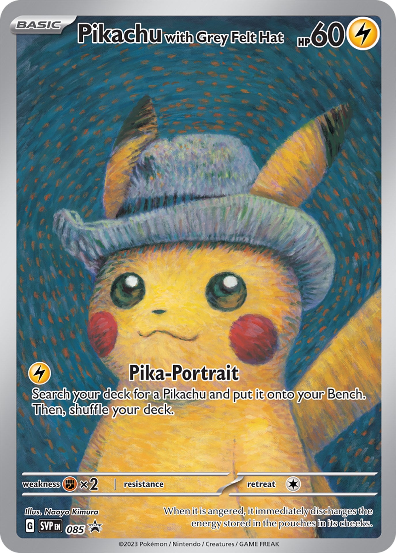 Pikachu with Grey Felt Hat (085) [Scarlet & Violet: Black Star