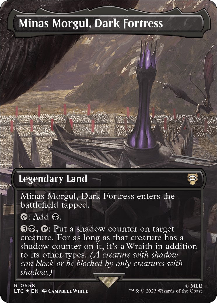 Minas Morgul, Dark Fortress (Borderless) (Surge Foil) [The Lord of