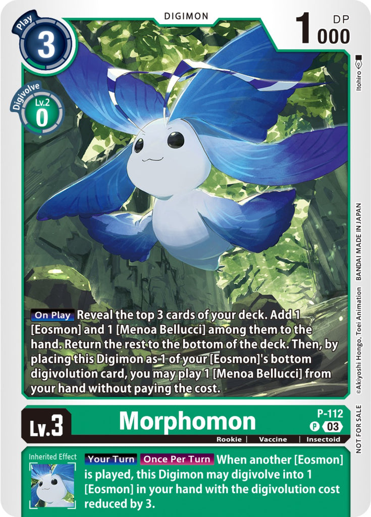 digimon tcg card value Morphomon [P-112] (3rd Anniversary Survey Pack) [Promotional Cards]