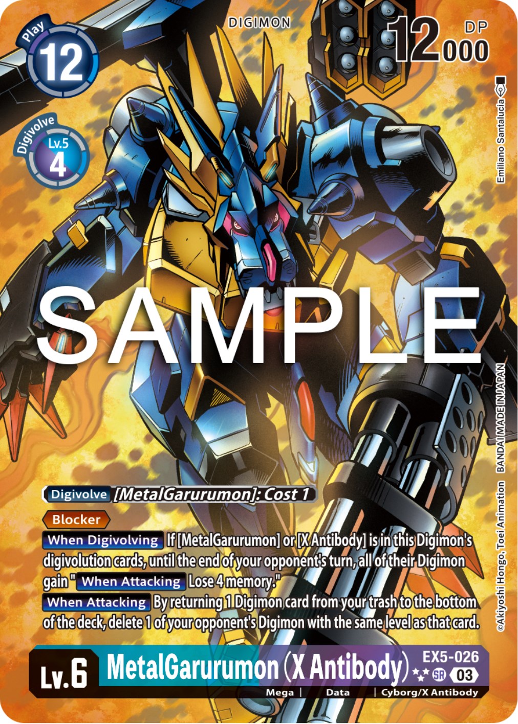 MetalGarurumon (X Antibody) [EX5-026] (English Exclusive Alternate Art) [Animal  Colosseum]