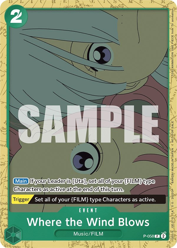 Where the Wind Blows (Starter Deck 11: Uta Deck Battle) [One Piece  Promotion Cards]