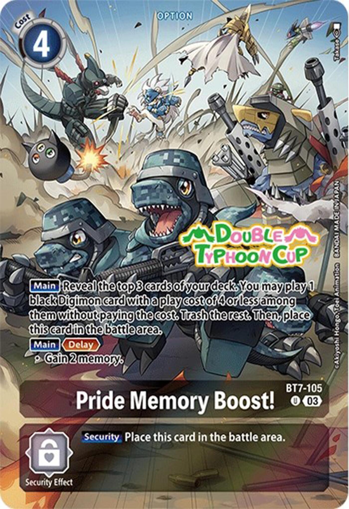 Pride Memory Boost! [BT7-105] (Bonus Pack) [Starter Deck: Double Typhoon  Advanced Deck Set Pre-Release Cards]