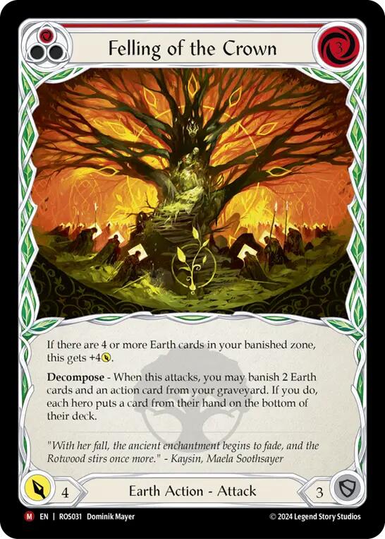 Felling of the Crown [ROS031] (Rosetta) Rainbow Foil | Good