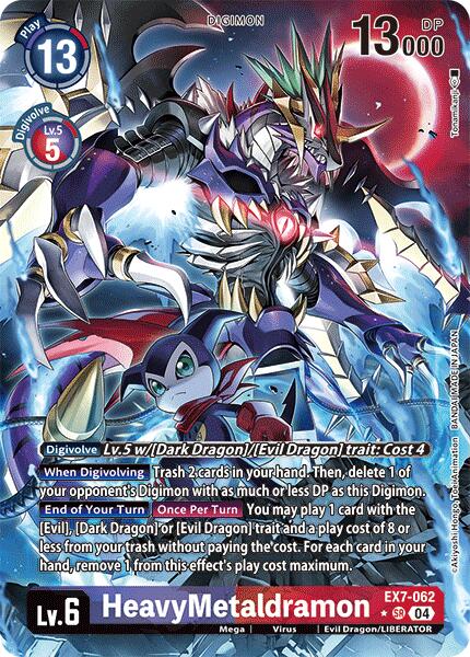 digimon card art HeavyMetaldramon [EX7-062] (Alternate Art) [Digimon LIBERATOR]