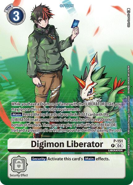digimon training cards Digimon Liberator [P-151] - P-151 (Legend Pack 2024) [Promotional Cards]