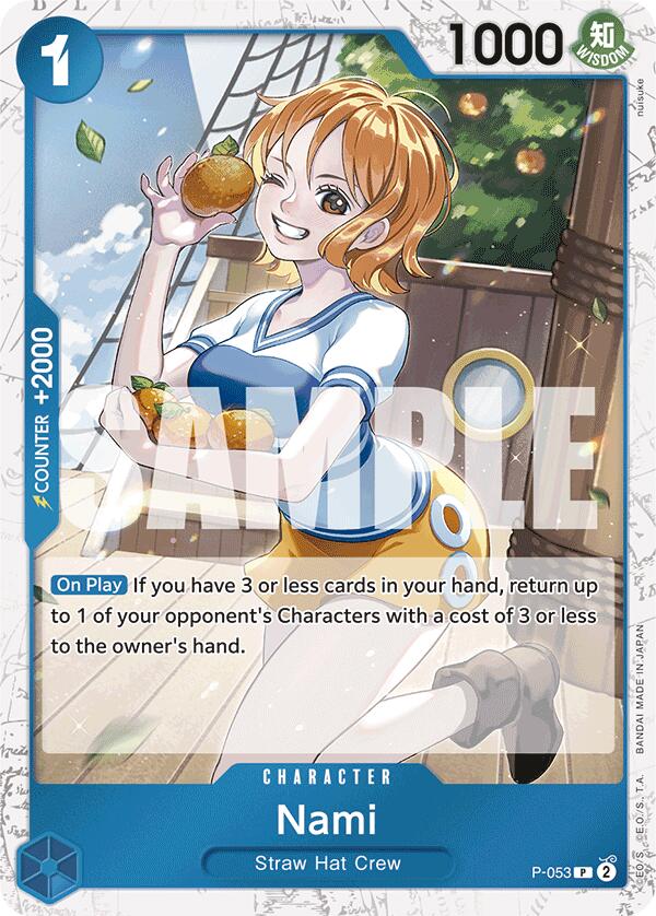 Nami (P-053) (Jolly Roger Foil) [Premium Booster -The Best