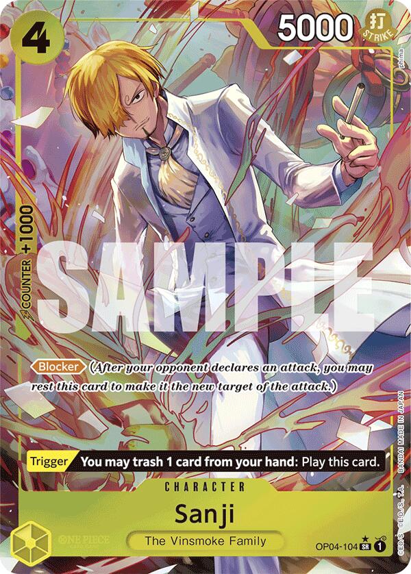 Sanji (OP04-104) (Alternate Art) [Premium Booster -The Best
