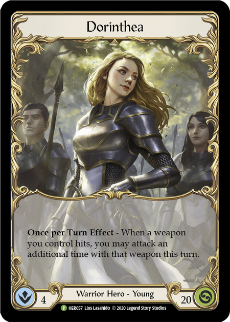【FaB】Dorinthea + Dawnblade『Cold Foilセット』 Dorinthea (Farewell) | Promotional Cards | Star City Games