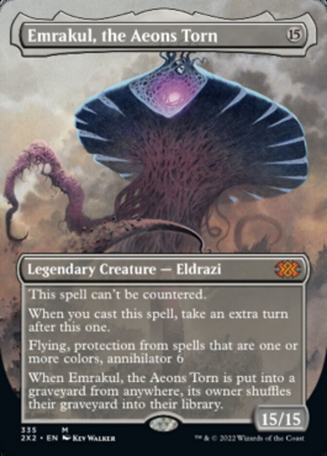 MTG Emrakul,アートボード Emrakul, the Aeons Torn (Borderless Alternate Art) [Double Masters