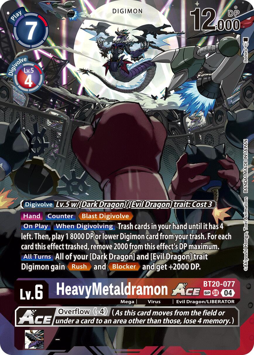 HeavyMetaldramon ACE [BT20-077] (Textured) [Release Special Booster  Ver.2.5]