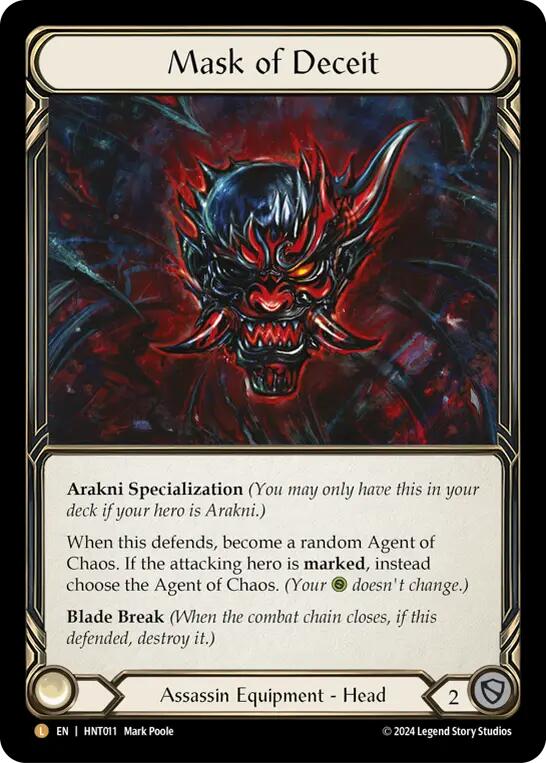 Mask of Deceit [HNT011] (The Hunted) Rainbow Foil | Good Games TCG