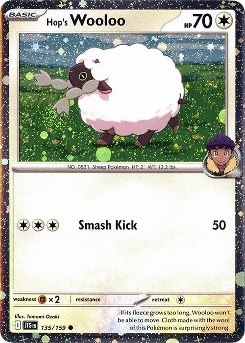 Hop's Wooloo (135/159) (Cosmos Holo) [Scarlet & Violet: Journey Together] |  Good Games TCG