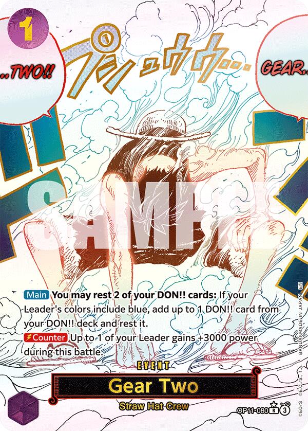 ワンピース カードゲーム PSA10 GEAR TWO ALTERNATE ART PSA 10 Gear 2 OP11-080 Luffy Parallel A Fist of Divine Speed ONE