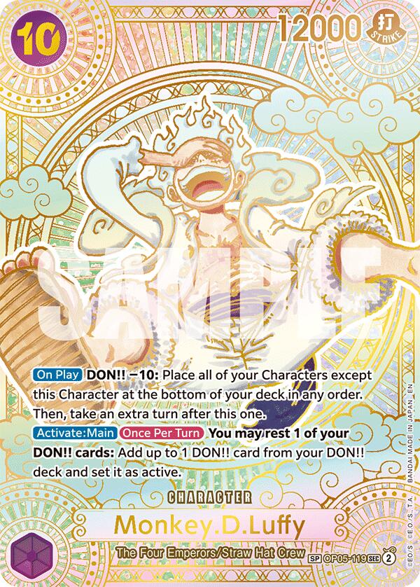 Monkey.D.Luffy (SP) (Gold) [A Fist of Divine Speed] | Good Games TCG