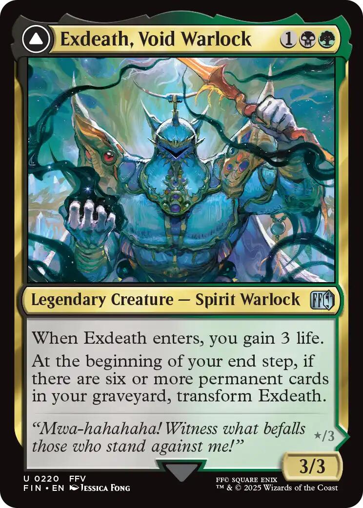 FINAL FANTASY CREATURES Exdeath 　エクスデス Exdeath, Void Warlock // Neo Exdeath, Dimension's End [FINAL