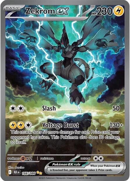 Zekrom ex (166/086) [Scarlet & Violet: Black Bolt] | Good Games TCG