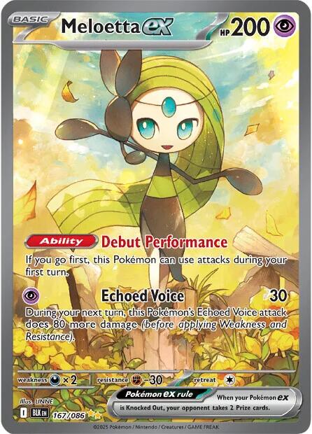Meloetta ex (167/086) [Scarlet & Violet: Black Bolt] | Good Games TCG