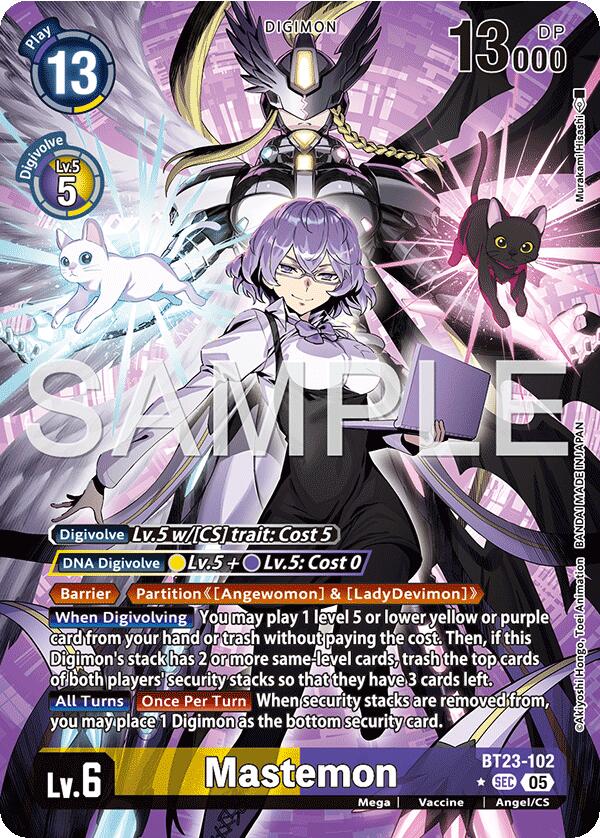 Mastemon [BT23-102] (Alternate Art) [Hackers' Slumber] | Good
