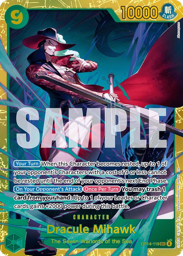 Dracule Mihawk (OP14-119) [The Azure Sea's Seven] | Good Games TCG