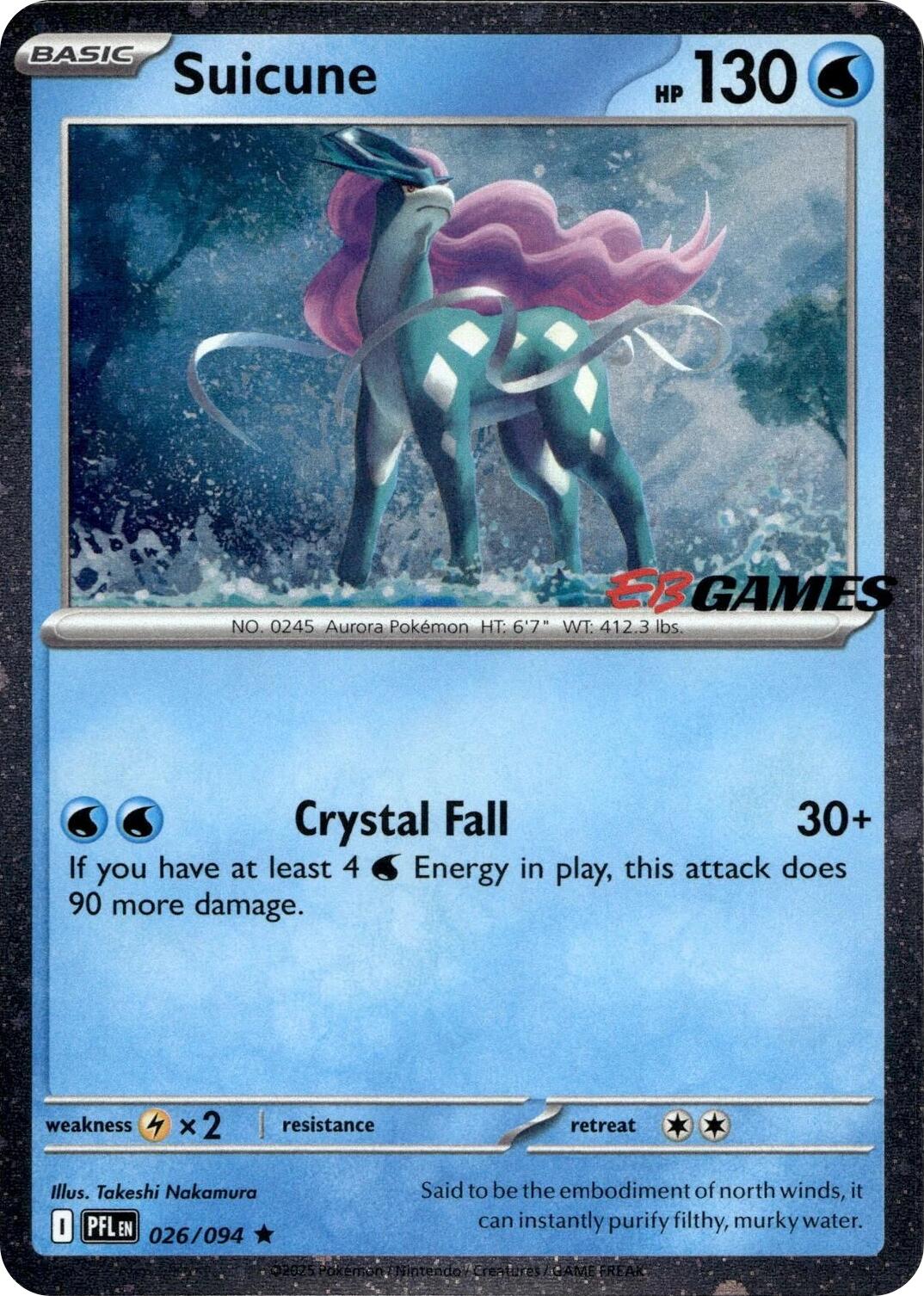 Suicune (026/094) (EB Games Exclusive) [Miscellaneous Cards