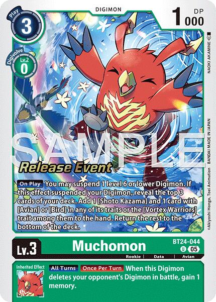 blank card digimon time stranger Muchomon [BT24-044] [Time Stranger Release Events Cards]