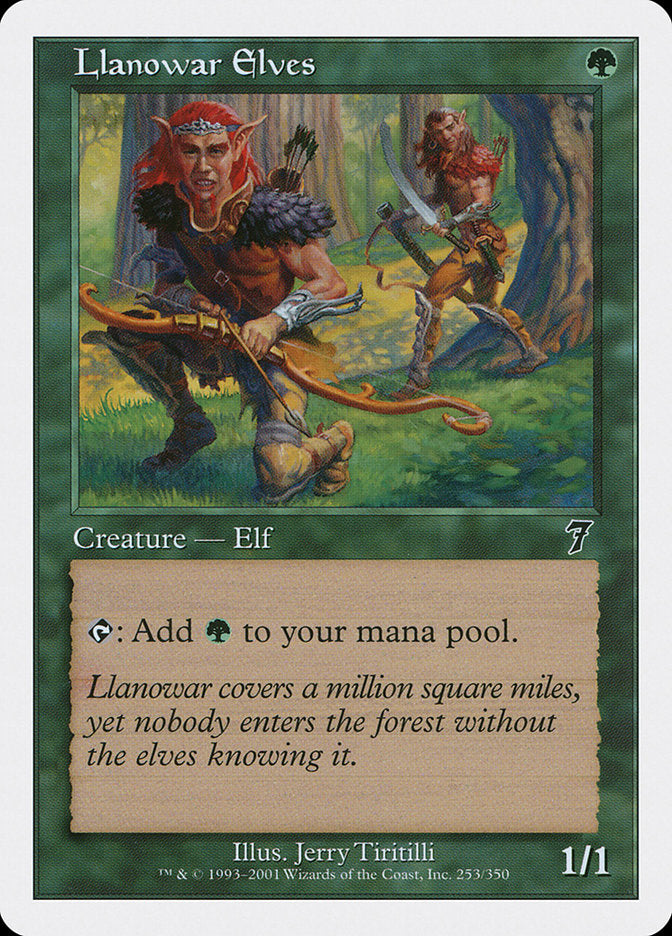 mtg cards like llanowar elves 4th Edition AP Anson Maddocks Art Mint / near mint condition trading card Essentially Llanowar Elves : r/custommagic