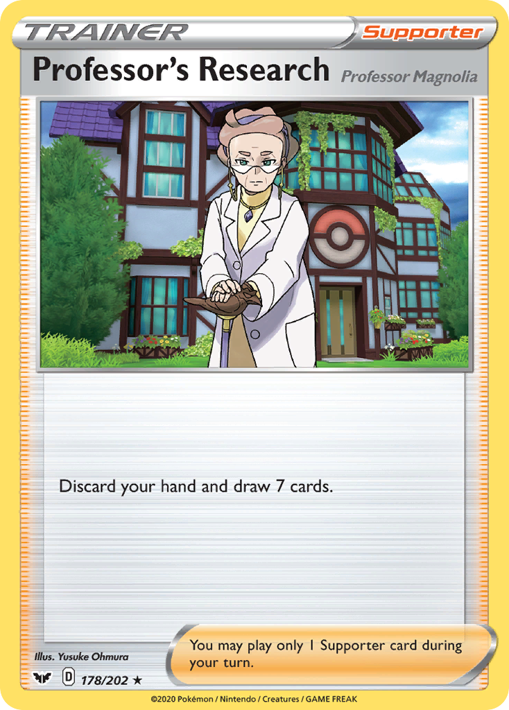 Professor's Research (178/202) (Professor Magnolia) [Sword & Shield: Base  Set]