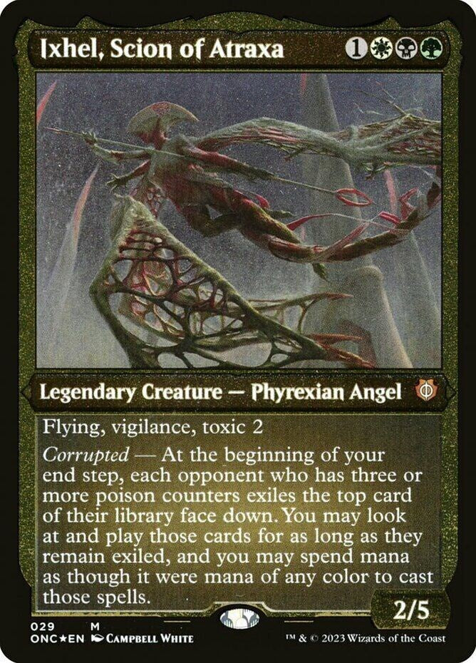 Ixhel, Scion of Atraxa (Foil Etched) (Display Commander) [Phyrexia