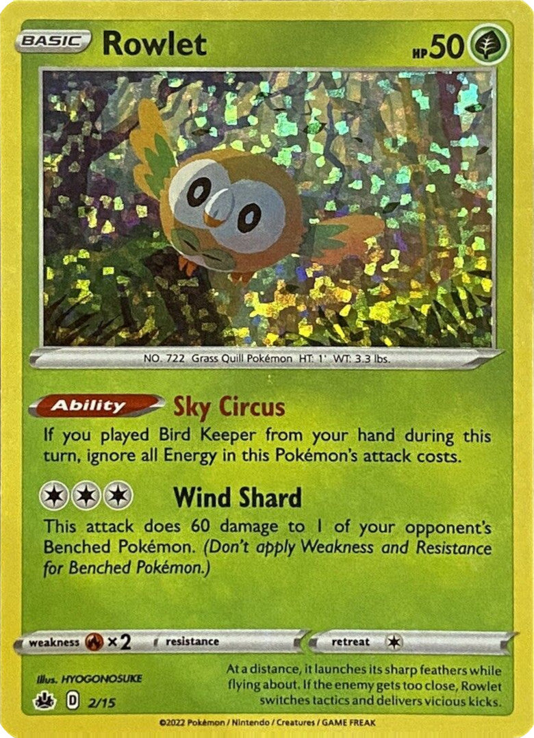 rowlet pokemon card value - Scarlet & Violet - Shrouded Fable - - 003/64 Colorless Artist Rowlet - xXsavatron