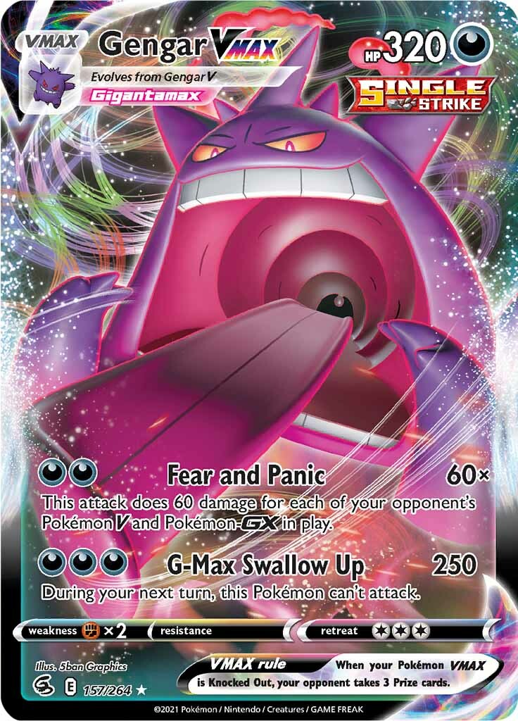 Gengar VMAX (157/264) [Sword & Shield: Fusion Strike] | Good Games TCG