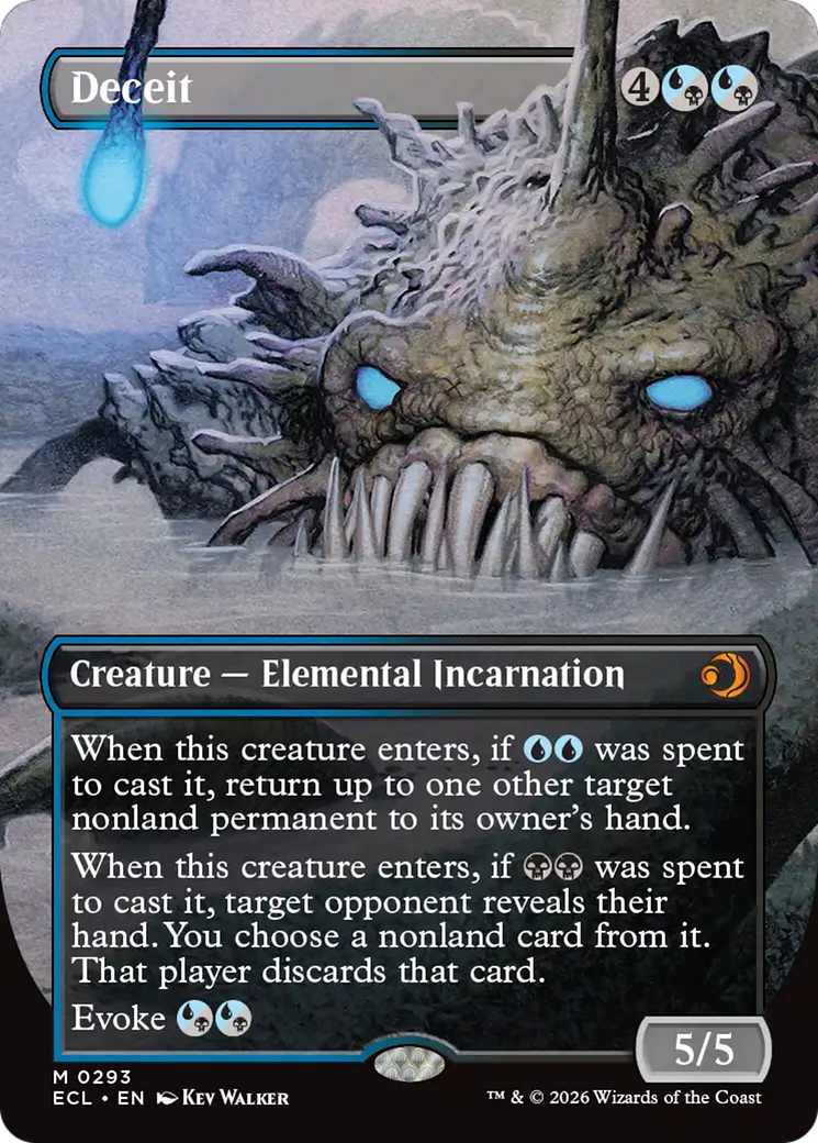 Deceit (Borderless) [Lorwyn Eclipsed] | Good Games TCG